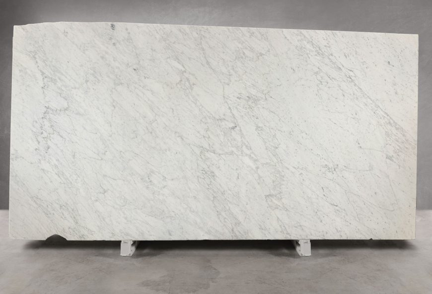 Bianco Carrara Extra Polished Marble Slab Block 1339