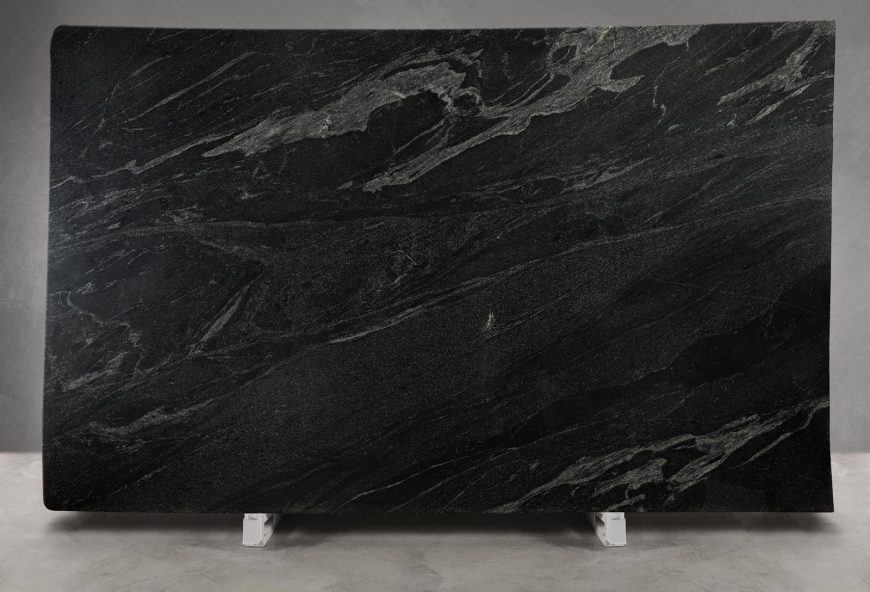 Nero Mist Granite Leathered Slab Block 1362