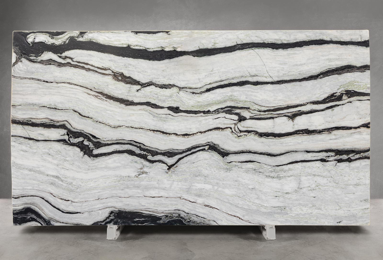 Bianco Santiago Quartzite Leathered Slab Block 1392