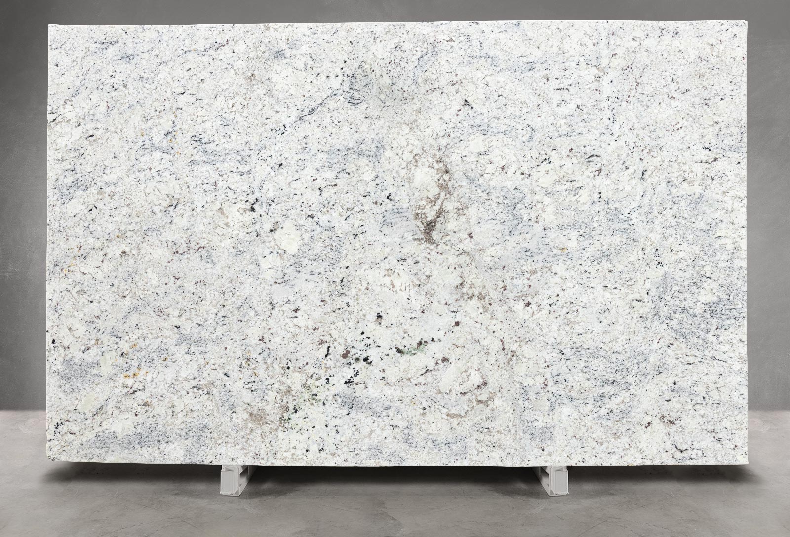 White Ice Granite Leathered Slab Block 1467