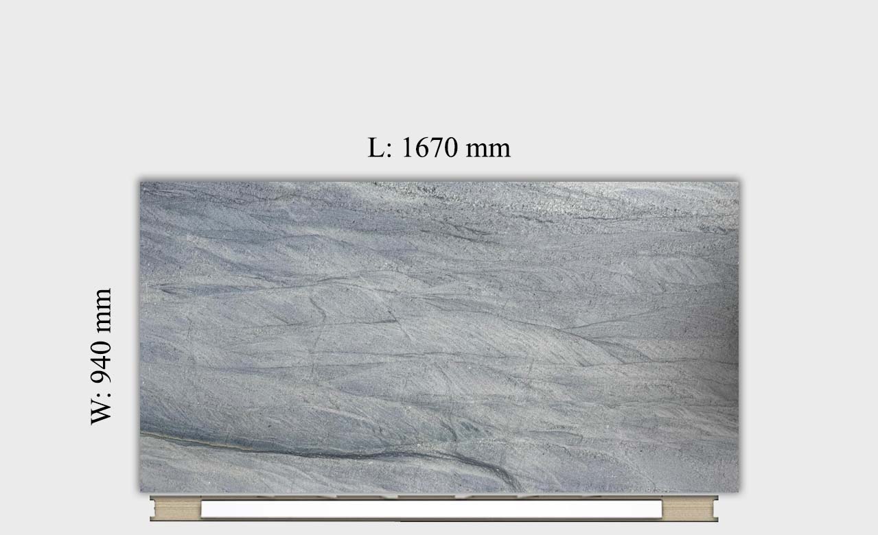 Venice Blue Quartzite Honed Off Cut OCN472