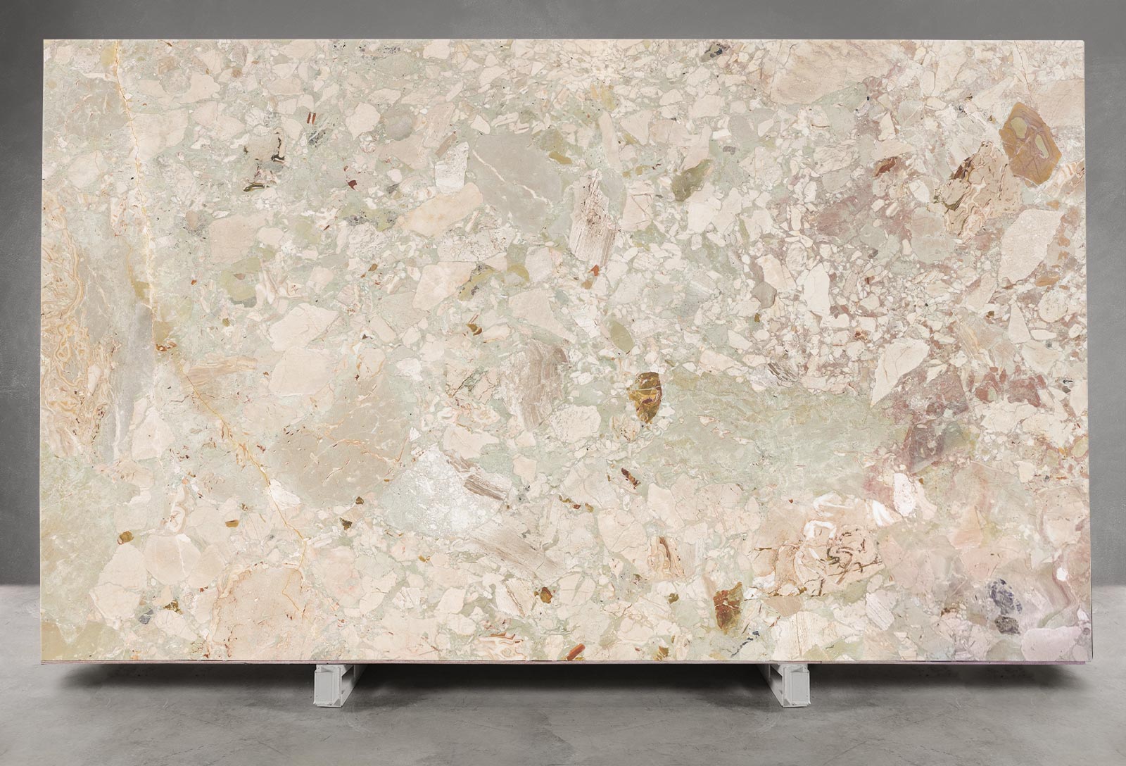 Breccia Rose (Botticelli) Marble Honed Slab Block 1473