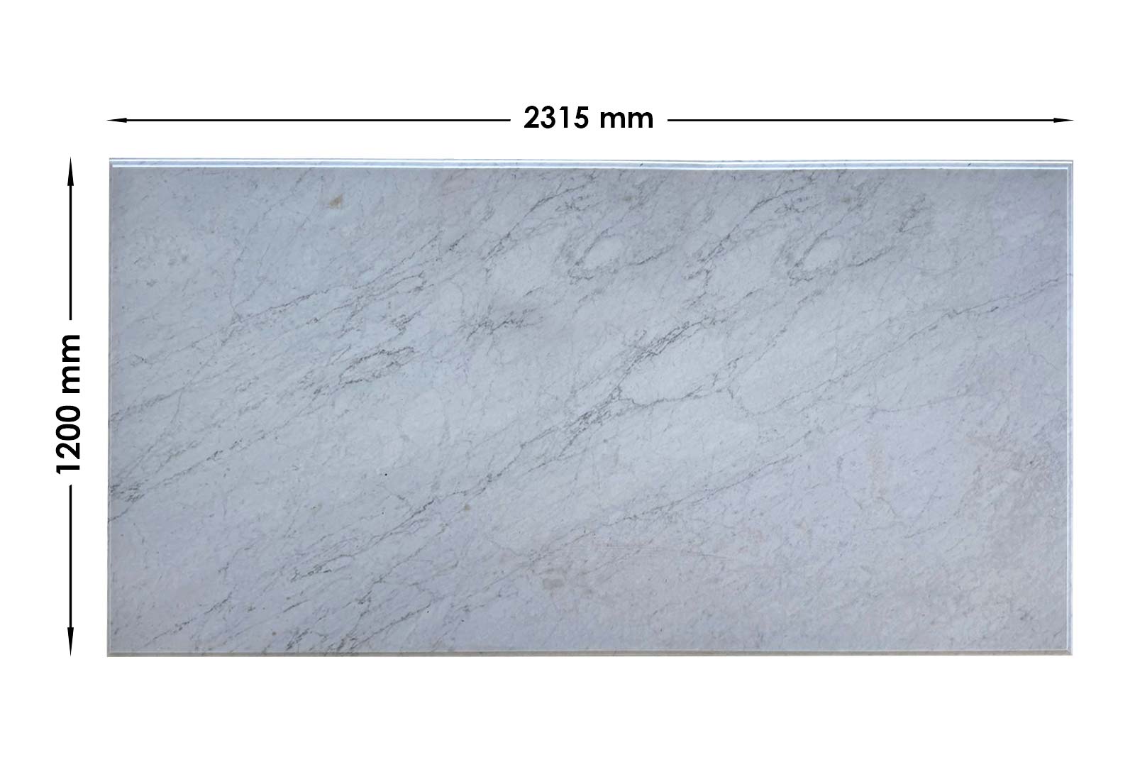 Carrara Marble Island Ogee Edge Off Cut OCN527