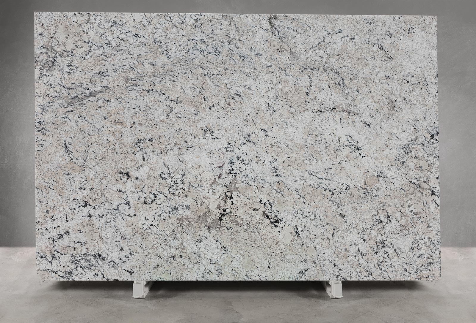 White Ice Granite Leathered Slab Block 1495