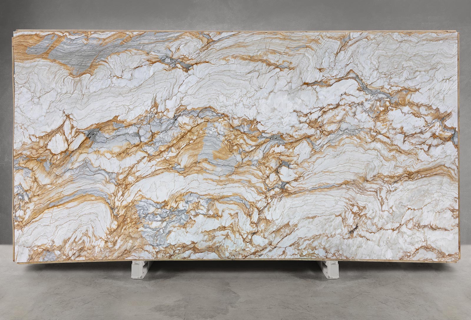 Aurora Gold Dolomite Honed Slab Block 1604