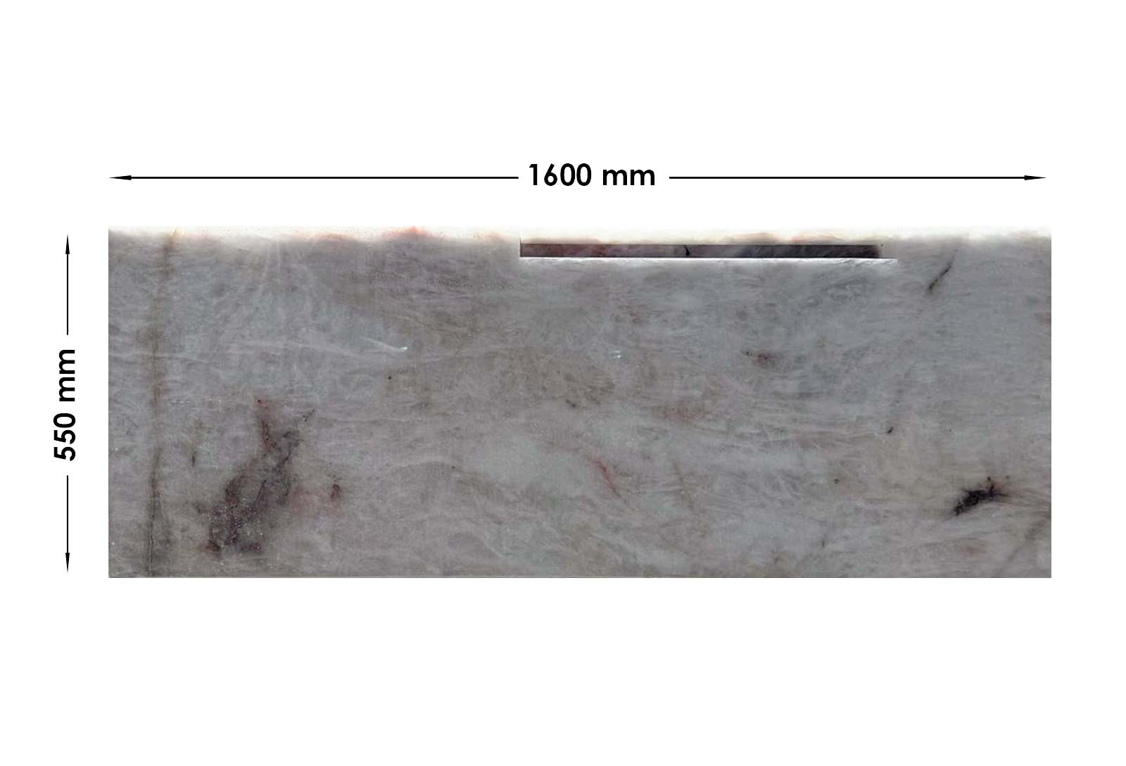 Pink Cristallo Quartzite Honed –  Off Cut OCN635