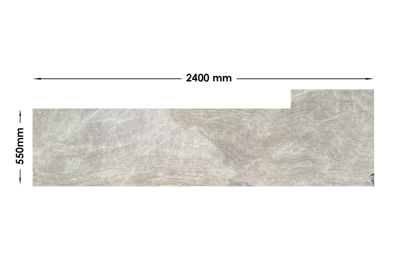 Taj Mahal Quartzite Honed Off Cut OCN622