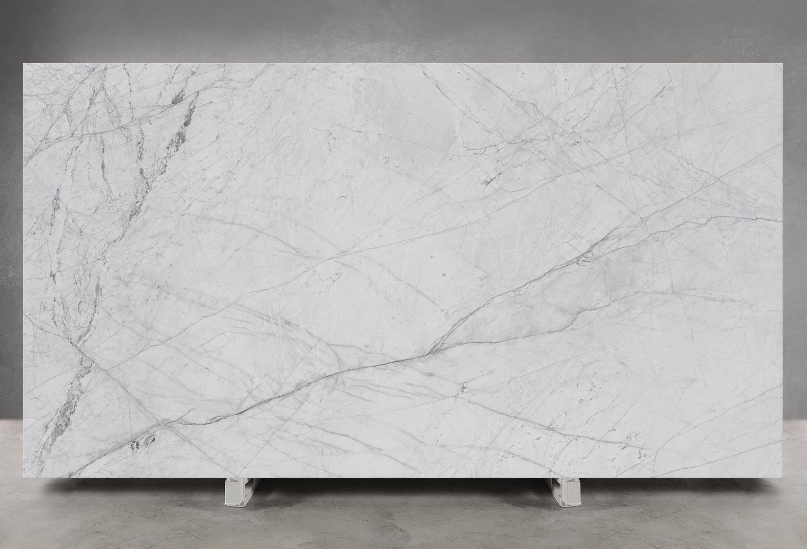 Bianco Venato Marble Honed Slab | Block 1606