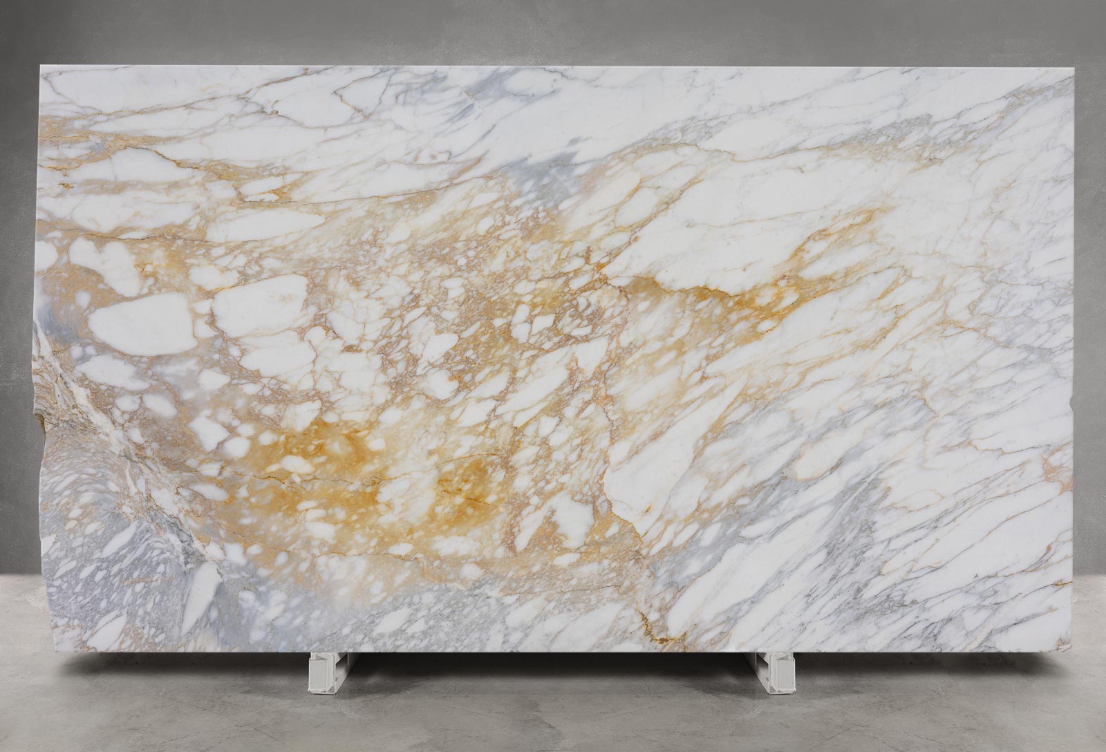 Calacatta Vagly gold Marble Honed Slab Block 1617